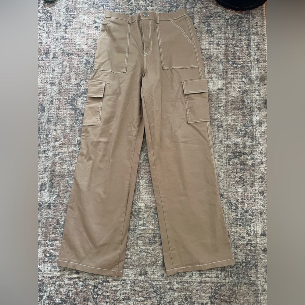 Rachel Paige Tan Cargo Pants Size Large